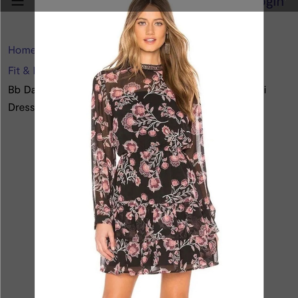 BB Dakota Whiskey Tango Floral Printed Dress